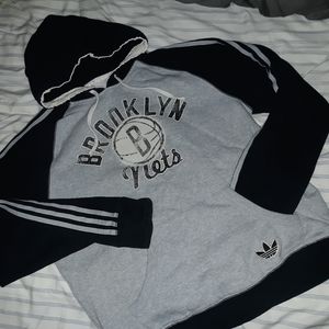 Vintage Adidas Brooklyn nets hoodie sweatshirt